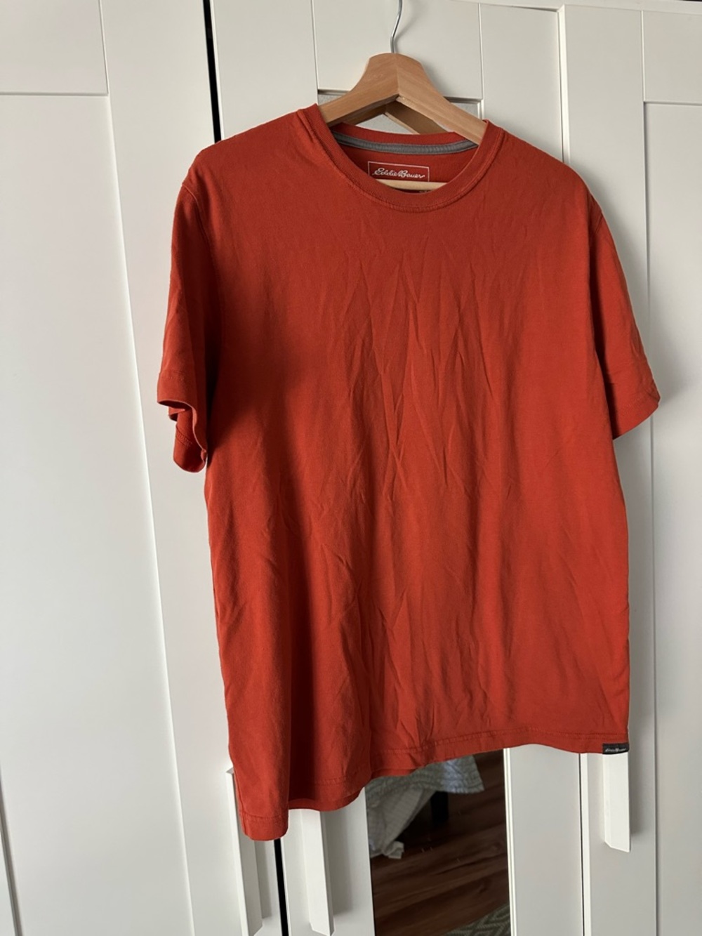 Eddie Bauer Men's Short Sleeve Crew Tee - Burnt Orange
